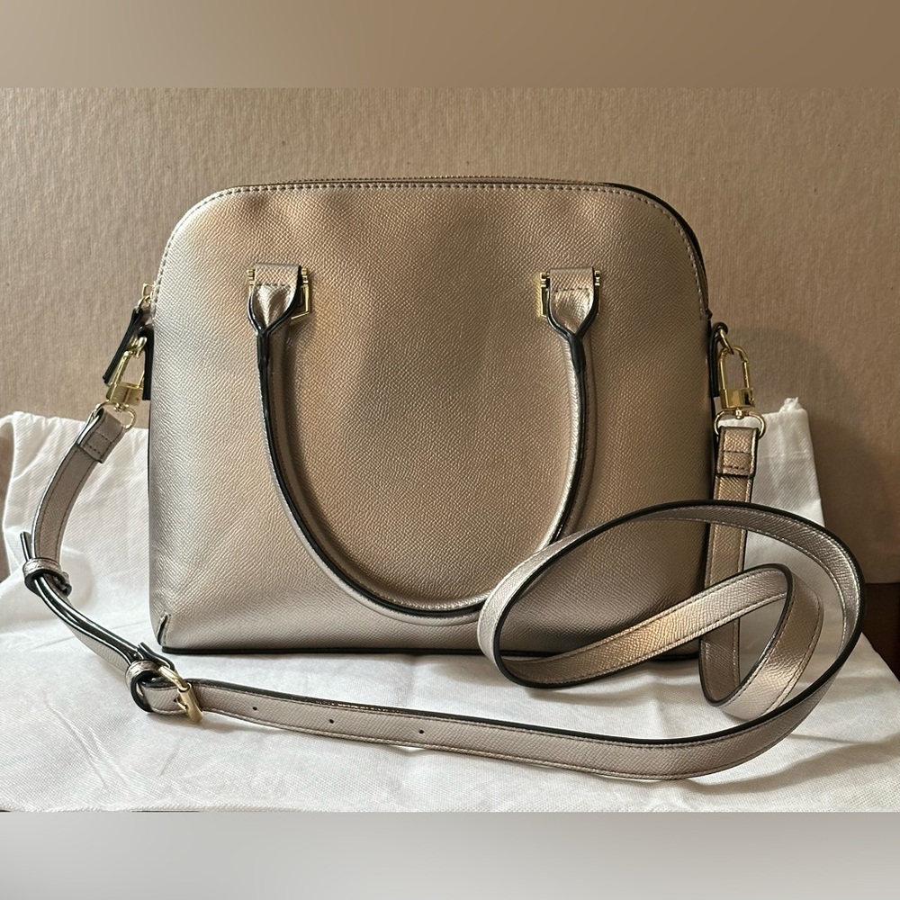 Kate Landry Silver Crossbody Handbag